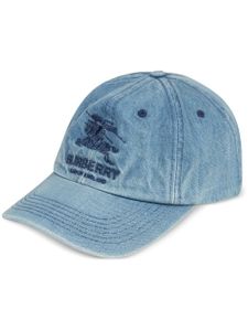 Supreme x Burberry casquette à 6 empiècements - Bleu
