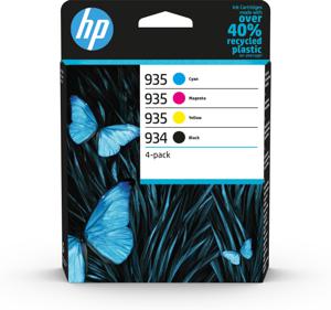 HP 934 originele zwarte/935 cyaan/magenta/gele inktcartridges, 4-pack