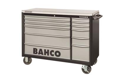 Bahco Gereedschapswagen &apos;classic&apos; C75 53" met 12 lades | extra breed | zwart-grijs | 1016 mm x 501 mm x 1440 mm - 1471KXXL12BKTSS