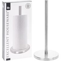 Excellent Houseware keukenrolhouder rvs