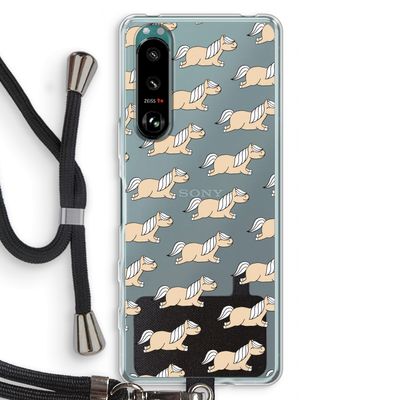 Ponys: Sony Xperia 5 III Transparant Hoesje met koord