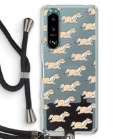 Ponys: Sony Xperia 5 III Transparant Hoesje met koord