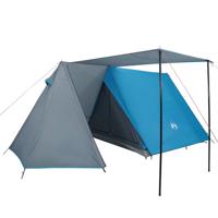 vidaXL Tent 3-persoons waterdicht blauw - thumbnail