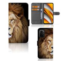 Poco F3 | Xiaomi Mi 11i | Telefoonhoesje | Met pasjeshouder | Leeuw