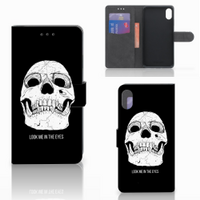 Telefoonhoesje met Naam Apple iPhone Xs Max Skull Eyes