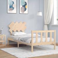 Bedframe zonder matras massief grenenhout 90x200 cm