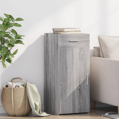 Dressoir 40x42,5x93 cm bewerkt hout grijs sonoma eikenkleur