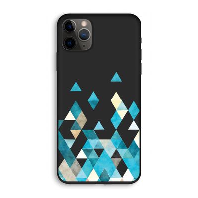 Gekleurde driehoekjes blauw: iPhone 11 Pro Biologisch afbreekbaar hoesje