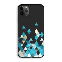 Gekleurde driehoekjes blauw: iPhone 11 Pro Biologisch afbreekbaar hoesje