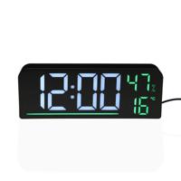 Wekker Versa Wit Zwart Groen