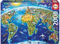 Legpuzzel World Landmarks Globe | Educa - thumbnail