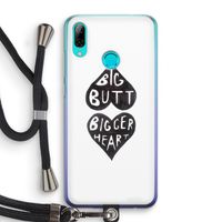 Big butt bigger heart: Huawei P Smart (2019) Transparant Hoesje met koord
