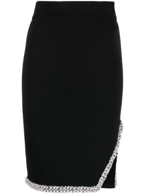 Karl Lagerfeld jupe crayon à ornements - Noir