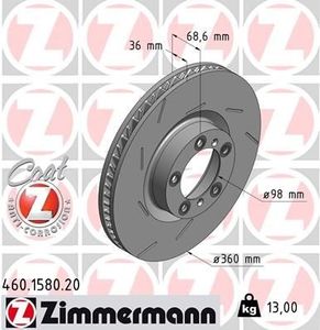 Remschijf Coat Z 460158020