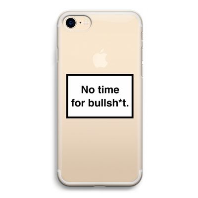 No time: iPhone 7 Transparant Hoesje