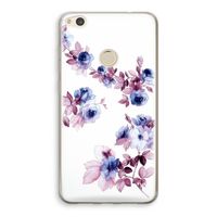 Waterverf bloemen: Huawei Ascend P8 Lite (2017) Transparant Hoesje