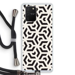 Crazy pattern: Samsung Galaxy S10 Lite Transparant Hoesje met koord