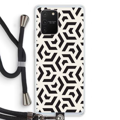 Crazy pattern: Samsung Galaxy S10 Lite Transparant Hoesje met koord