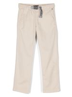 Tommy Hilfiger Junior pantalon chino en sergé à patch logo - Tons neutres