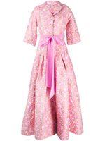 Baruni robe longue Loretta à fleurs - Rose