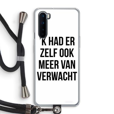 Meer verwacht: OnePlus Nord Transparant Hoesje met koord