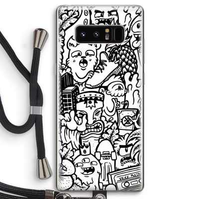 Vexx Mixtape #2: Samsung Galaxy Note 8 Transparant Hoesje met koord