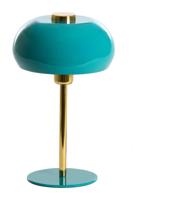 Light & Living Tafellamp 'Surin' 34cm, kleur Blauw/Goud