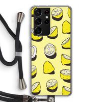When Life Gives You Lemons...: Samsung Galaxy S21 Ultra Transparant Hoesje met koord