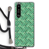 Moroccan tiles 2: Sony Xperia 1 III Transparant Hoesje met koord