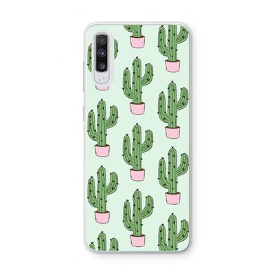 Cactus Lover: Samsung Galaxy A70 Transparant Hoesje