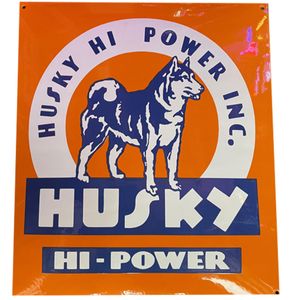 Husky Hi Power Inc. Emaille Bord - 44 x 50 cm