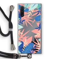 Tropisch: Samsung Galaxy Note 10 Transparant Hoesje met koord