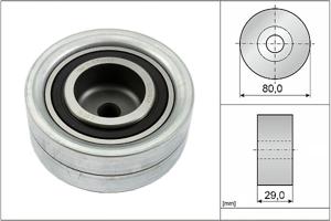 Geleiderol, distributieriem INA, Diameter (mm)80mm, u.a. für VW, Audi, Skoda, Seat