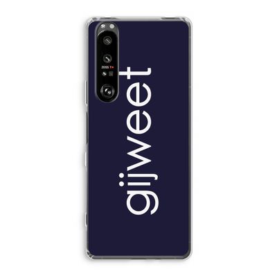 Gijweet: Sony Xperia 1 III Transparant Hoesje