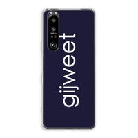 Gijweet: Sony Xperia 1 III Transparant Hoesje