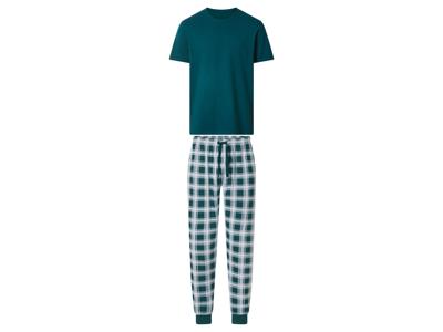 esmara Men Heren pyjama (Groen/geruit, XXL)