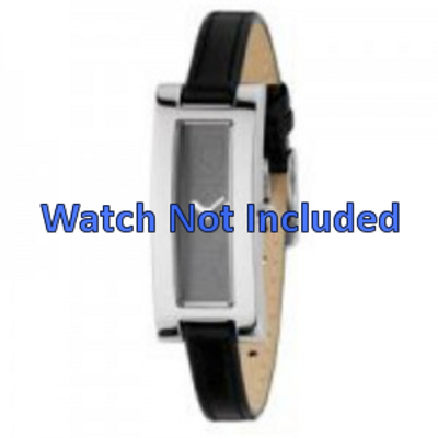 Horlogeband DKNY NY3156 Leder Zwart 9mm