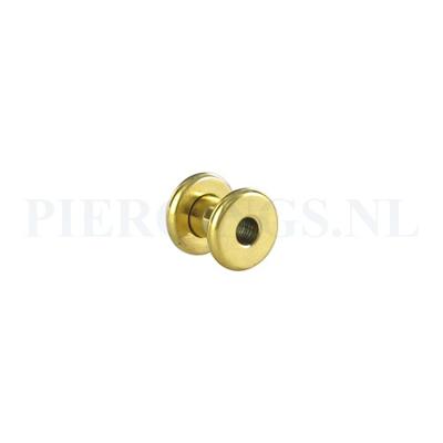 Tunnel goud kleur 5 mm 5 mm