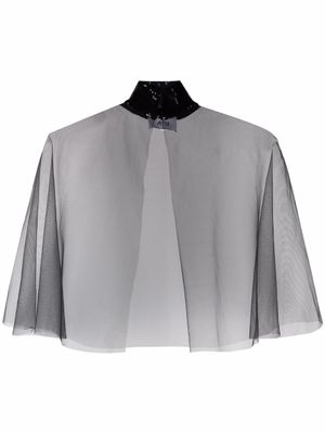 Atu Body Couture haut à sequins brodés - Noir