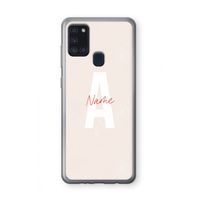 Strawberry Milkshake: Samsung Galaxy A21s Transparant Hoesje