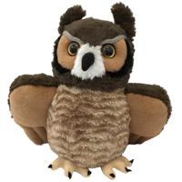 Wild Republic knuffel oehoe uil - knuffeldier - 30 cm - pluche - polyester