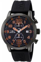 Horlogeband Invicta 11244.01 Rubber Zwart 24mm