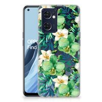OPPO Reno 7 5G | Find X5 Lite TPU Case Orchidee Groen - thumbnail