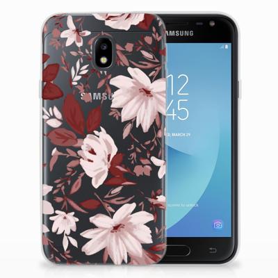 Smartphone hoesje Samsung Galaxy J3 2017 Watercolor Flowers