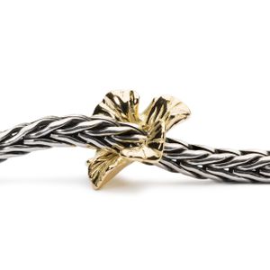 Trollbeads TAUBE-00120 Kraal Fantasie hibiscus goud