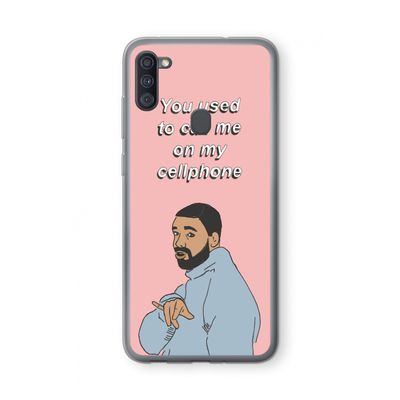 Hotline bling: Samsung Galaxy A11 Transparant Hoesje