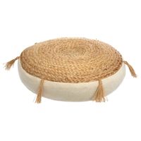 Atmosphera Vloerkussen Rituals - beige - jute/katoen - 38 x 8 cm - Extra dik grond zitkussen