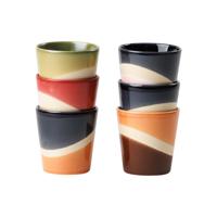 Koffiekopjes set van 6 - Engobe