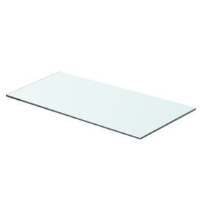 Wandschap transparant 60x25 cm glas