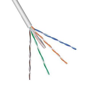Netwerkkabel - Cat 6 - F/UTP - Flexibele kern - CCA - 6.0mm - 100 meter - PVC - Op rol - Grijs - Allteq